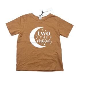 NWT Colored Organics Two The Moon Tee